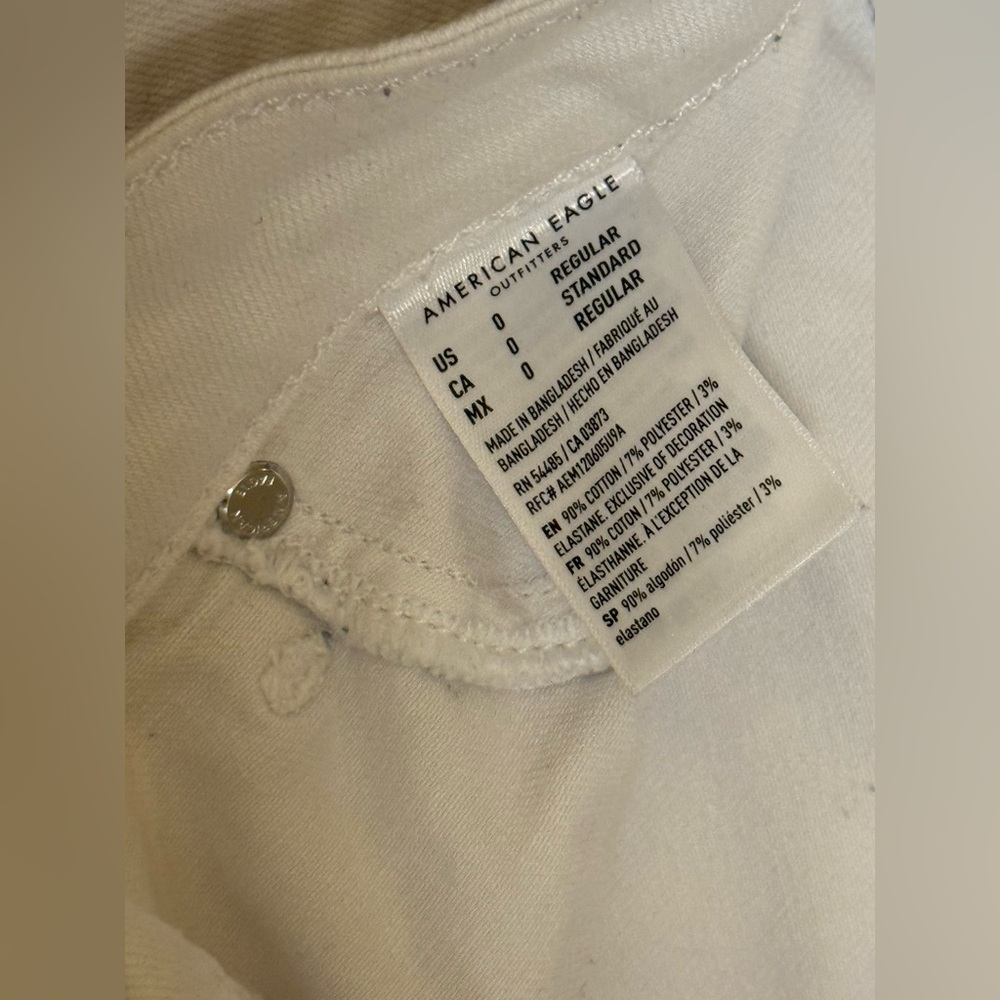 American Eagle Outfitters White Stretch Pants - Picture 5 of 6